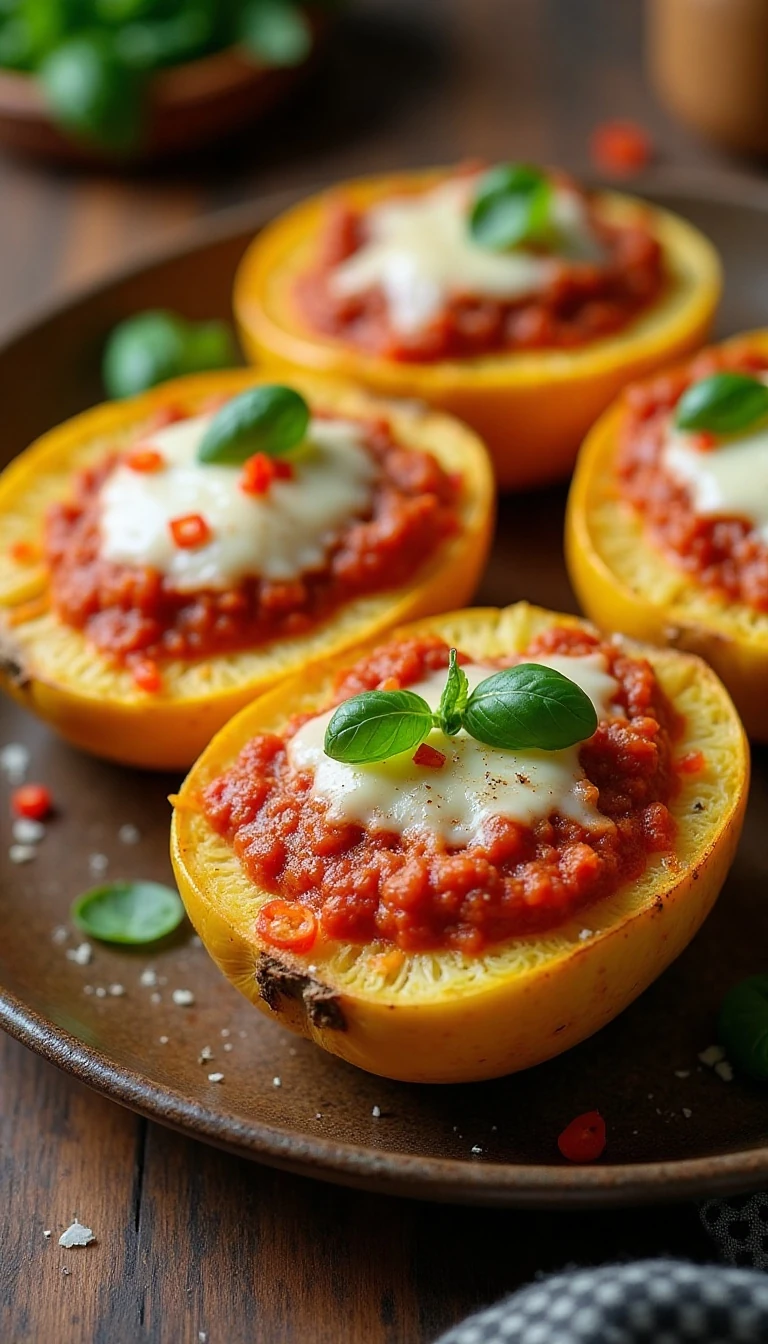 Spaghetti Squash Pizza Boats: A Healthy, Cheesy Dinner Recipe