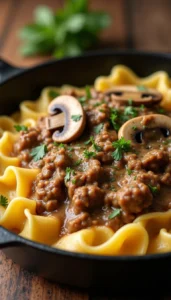 Easy Speedy Skillet Beef Stroganoff Recipe