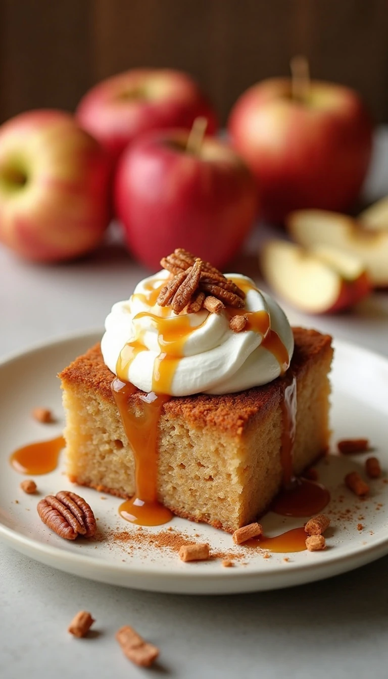 Spiced Caramel Apple Poke Cake Recipe Everyone Will Love