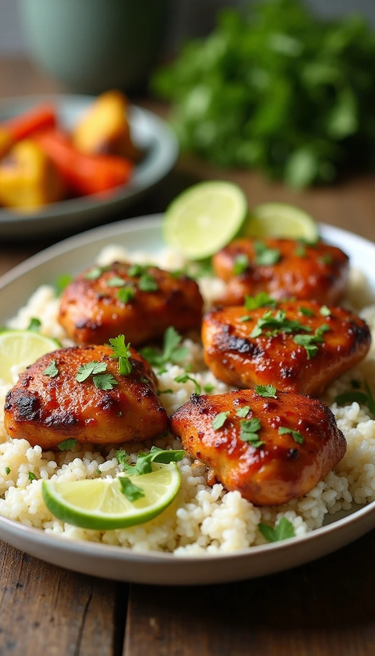Spicy Honey Lime Chicken Thighs Recipe