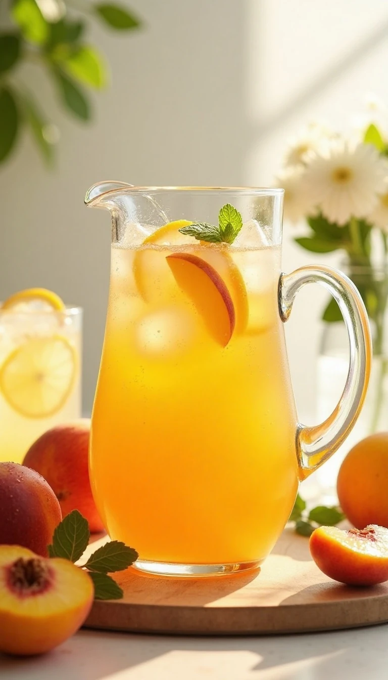 Refreshing Spiked Peach Arnold Palmer Cocktail Recipe
