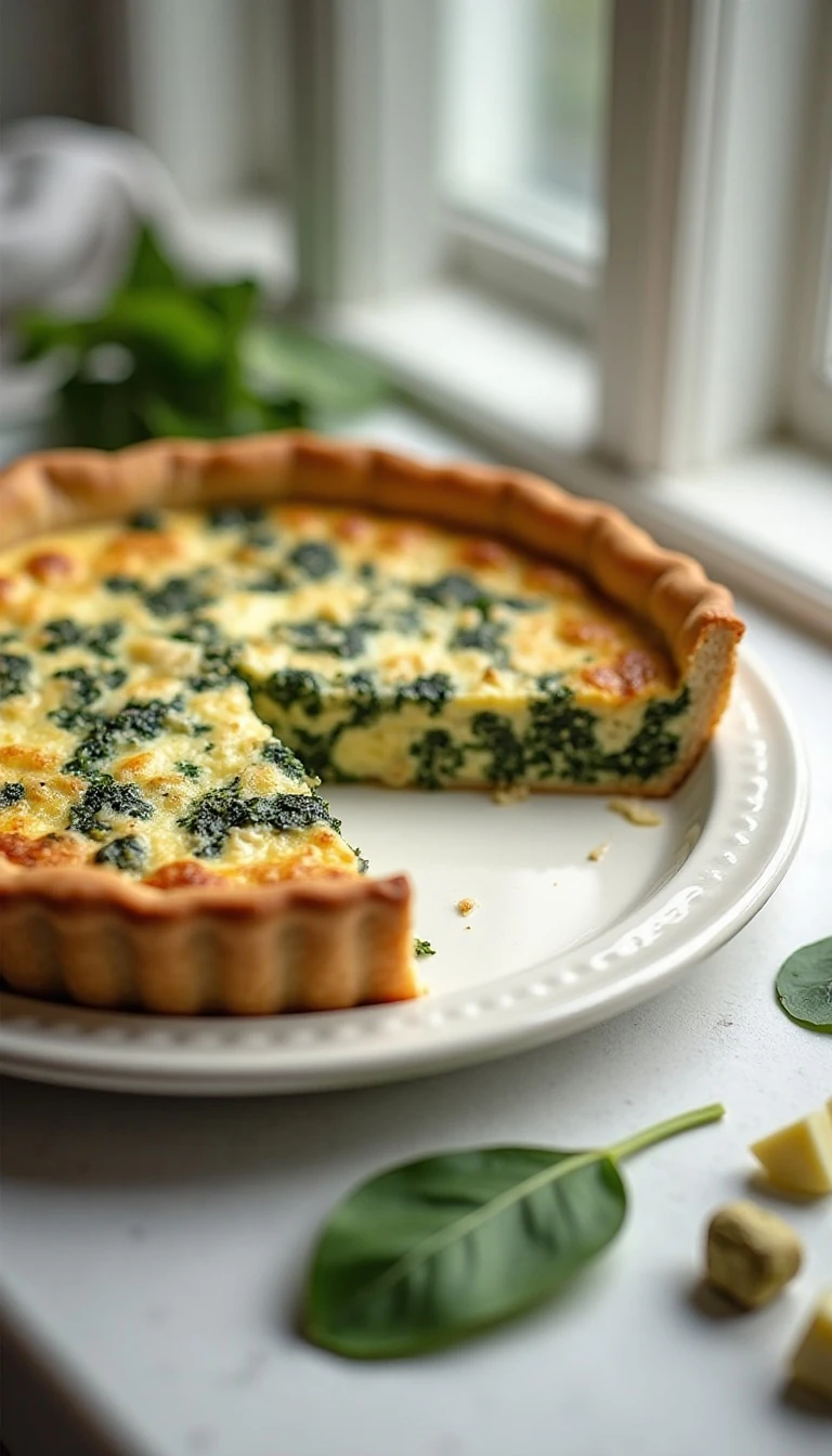 Easy Spinach Artichoke Quiche Recipe