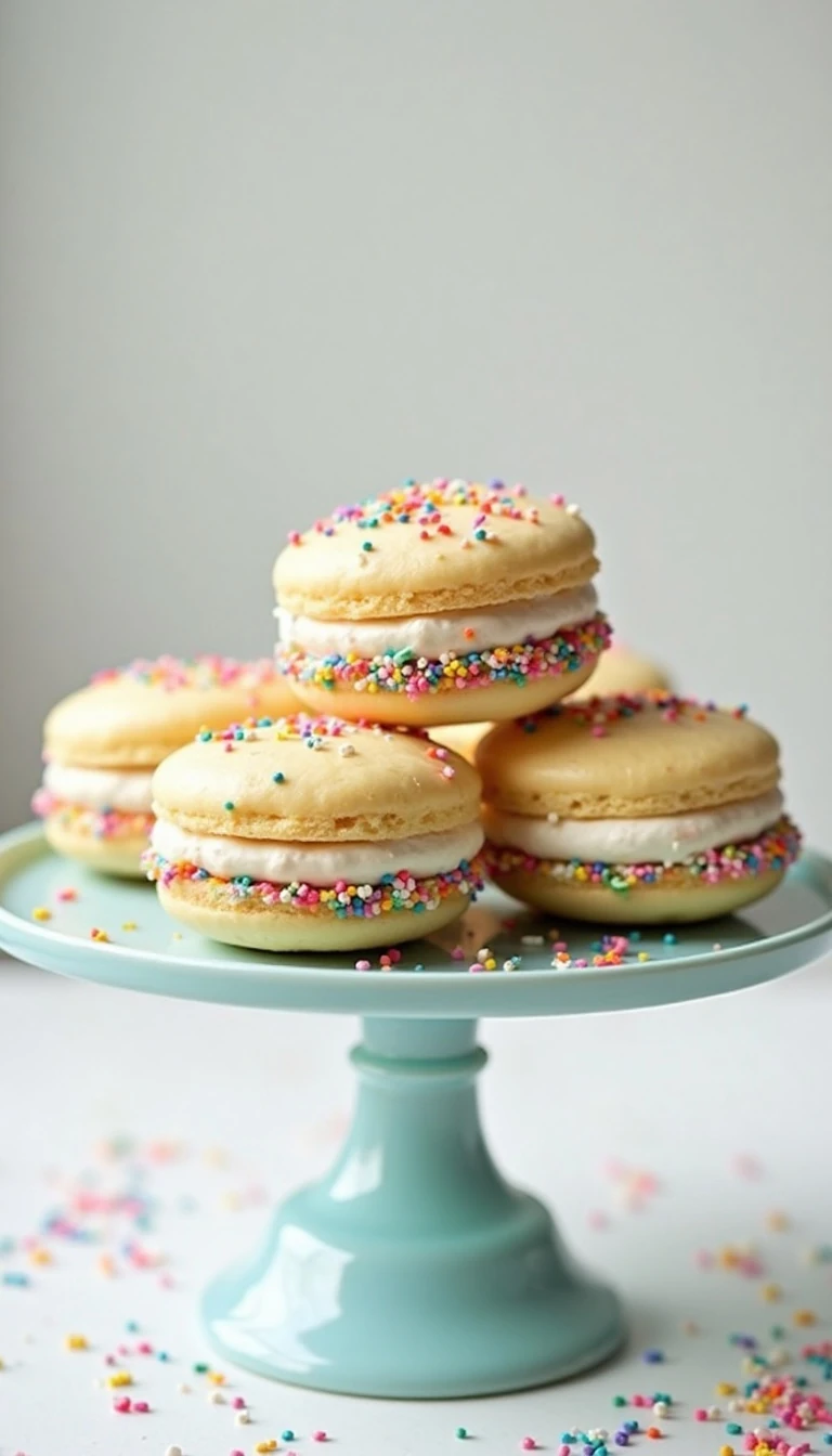 Fun Sprinkle Whoopie Pies Recipe with Vanilla Buttercream
