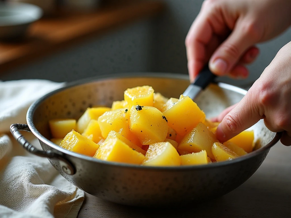 Draining cooked squash thoroughly before making casserole