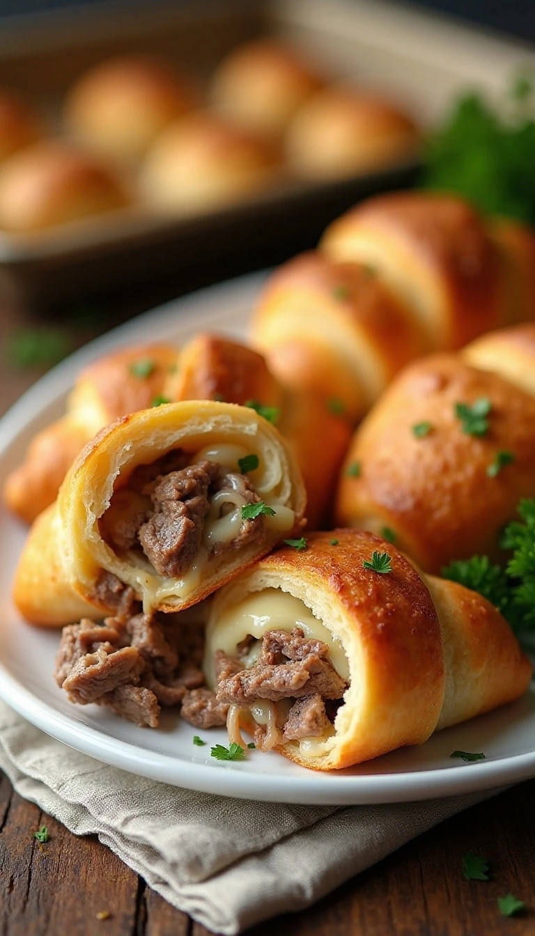 Easy Steak and Cheese Crescent Rolls Recipe for a Quick Dinner