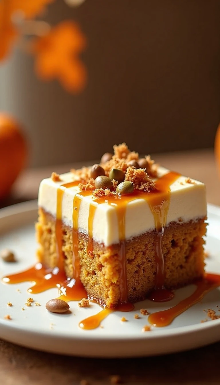 Sticky Toffee Pumpkin Cake with Brown Butter Cream Cheese Frosting