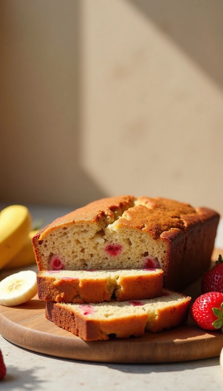 Easy Strawberry Banana Bread Recipe