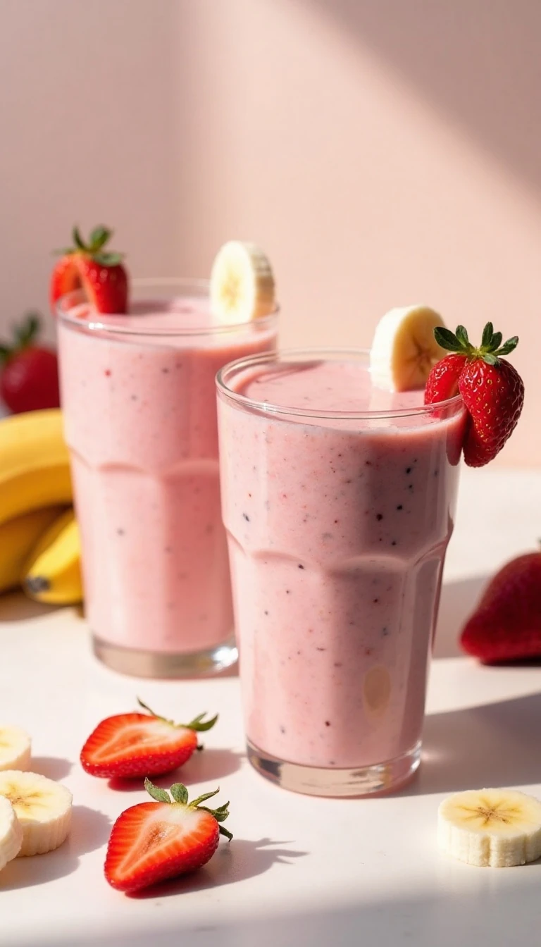 Easy Strawberry Banana Smoothie Recipe