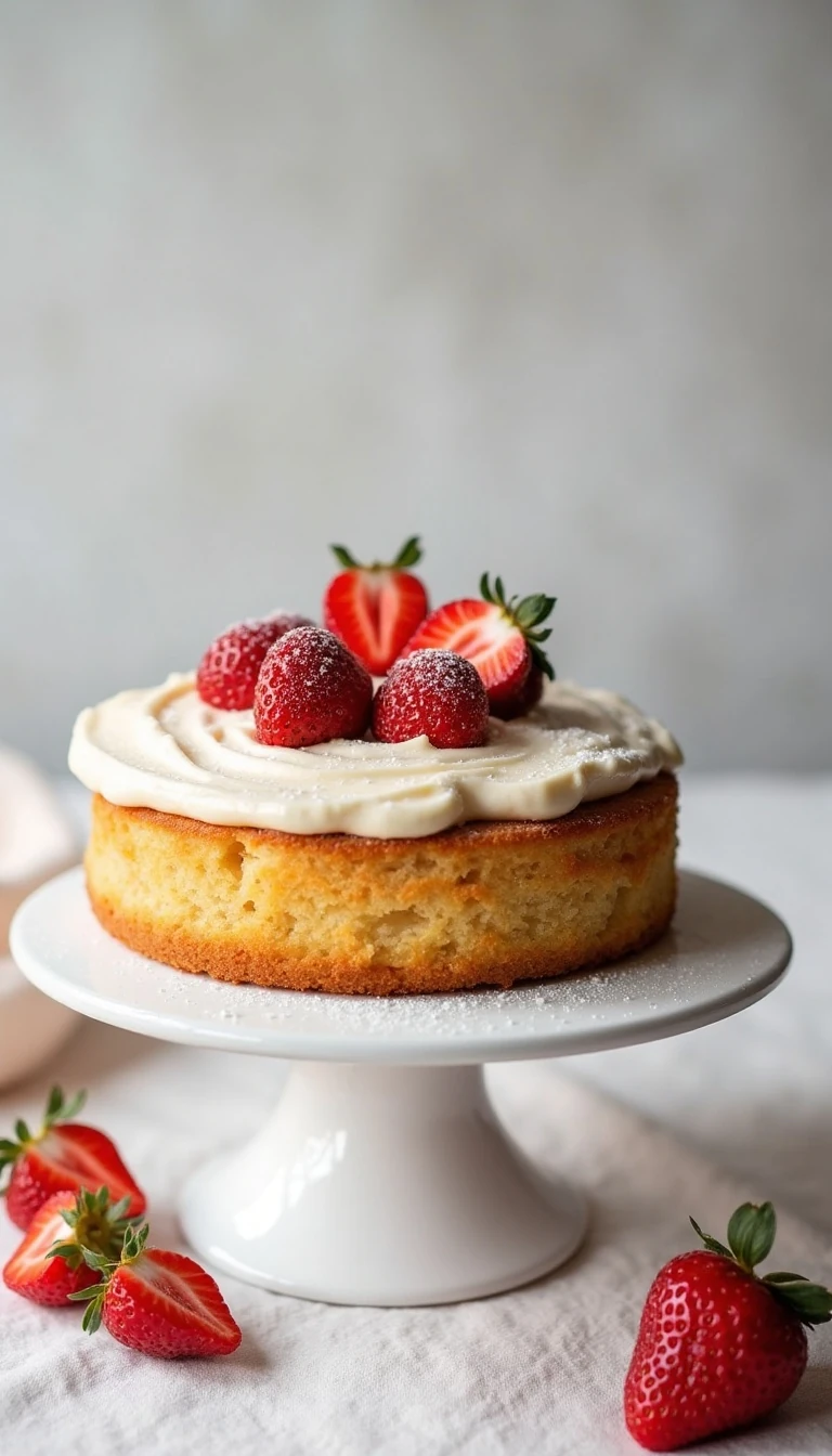 Easy Strawberry Buttermilk Cake Recipe