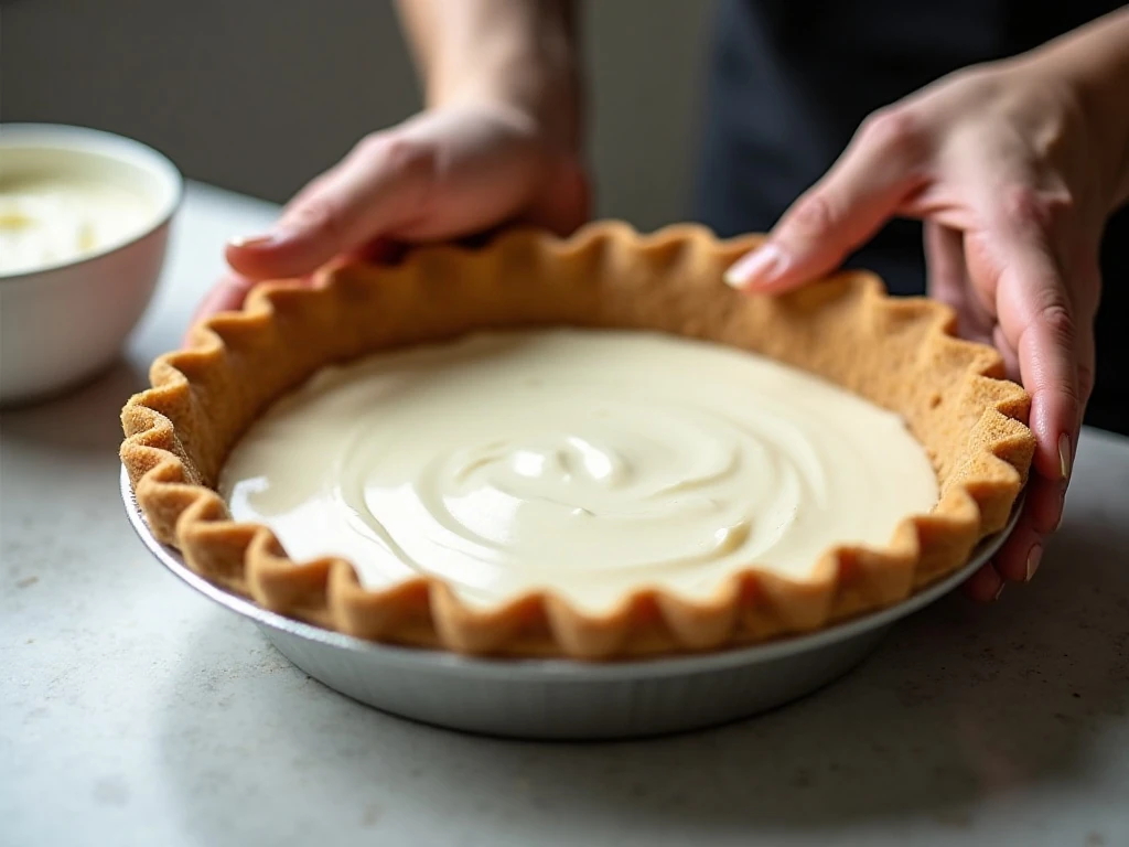 Preparing a firm graham-cracker crust for frozen pie