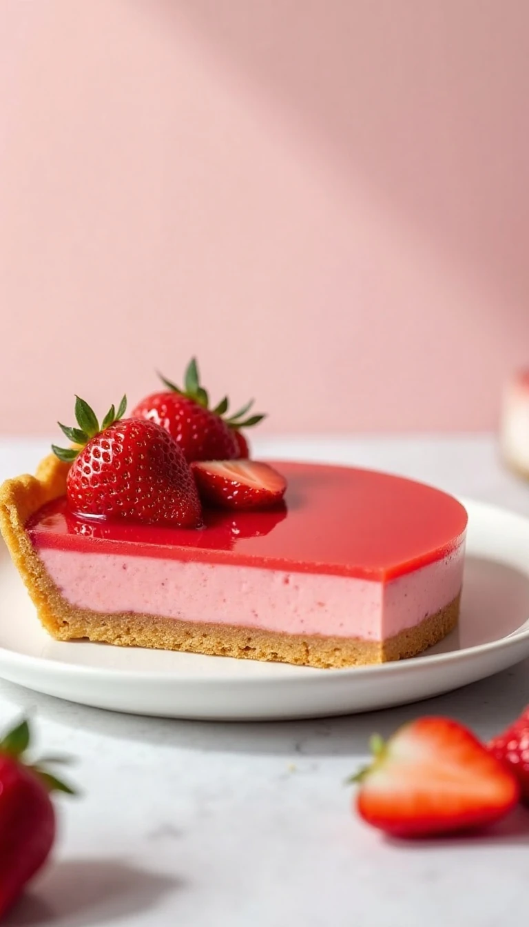 Easy No-Bake Strawberry Jello Pie Recipe