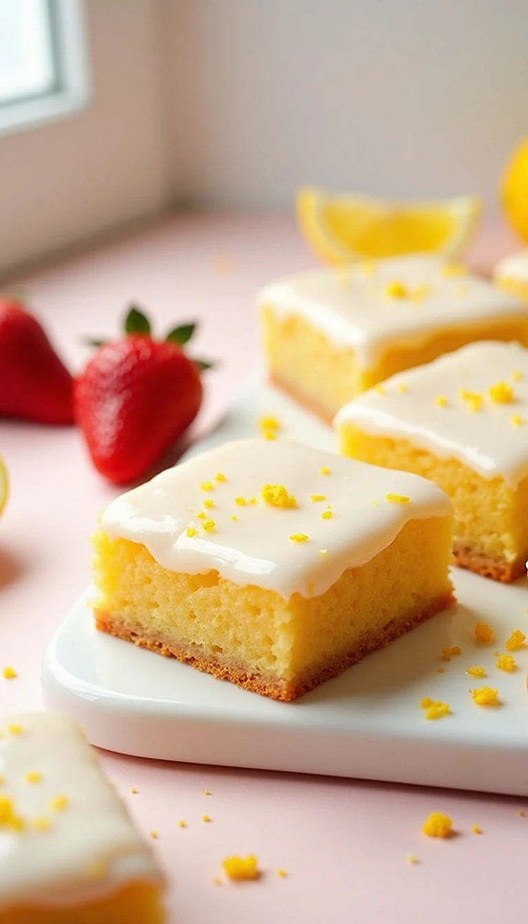 Strawberry Lemon Blondies: A Bright, Fruity Treat