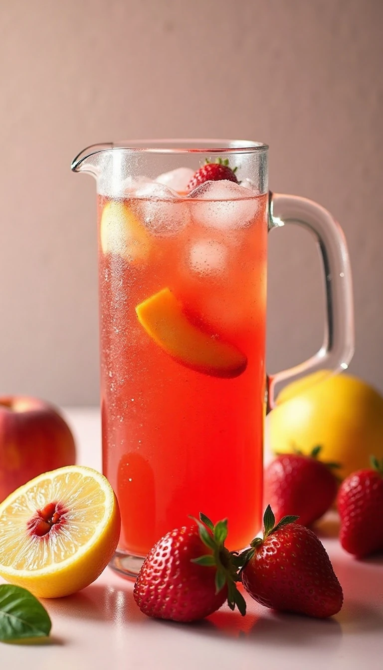 Strawberry Nectarine Lemonade: A Refreshing Summer Drink