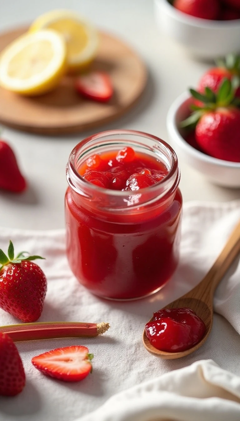 Easy Strawberry Rhubarb Jam Recipe (No Pectin Needed)