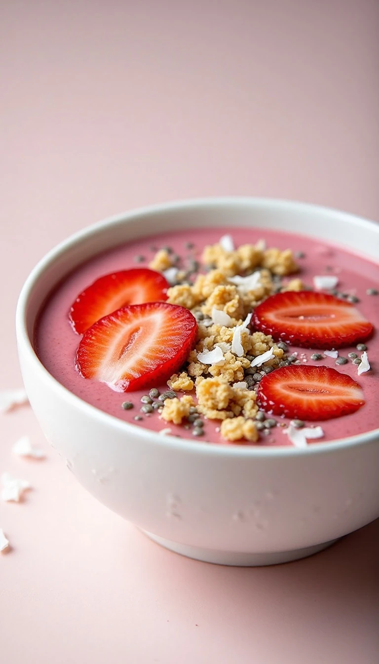 Easy Strawberry Smoothie Bowl Recipe