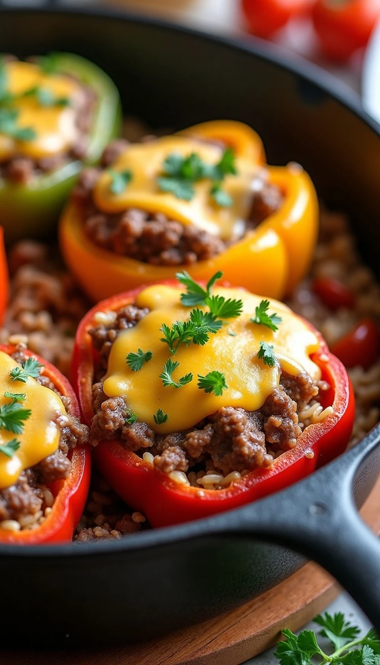 Easy Stuffed Pepper Casserole Recipe for Busy Nights