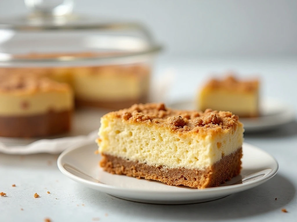 Chilled sugar cookie cheesecake bars ready for storage
