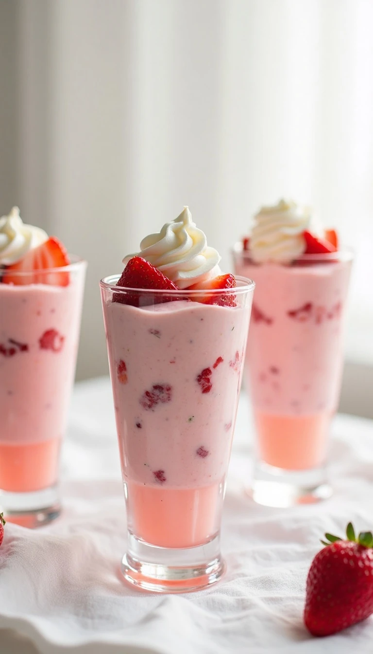 Sugar-Free Strawberries and Cream Jello Whips Recipe