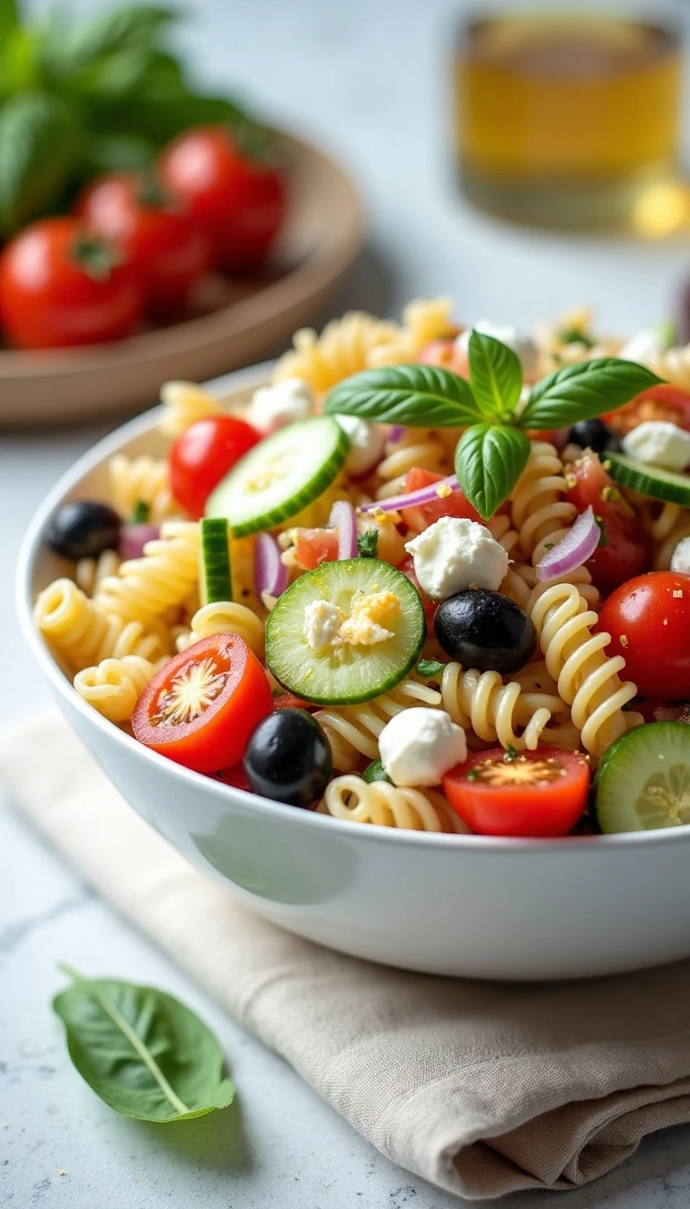 The Best Summer Pasta Salad Recipe with Fresh Vegetables