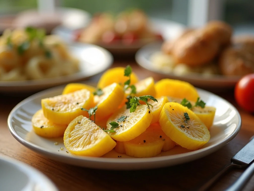 Buttery summer squash and onions served as a family dinner side dish