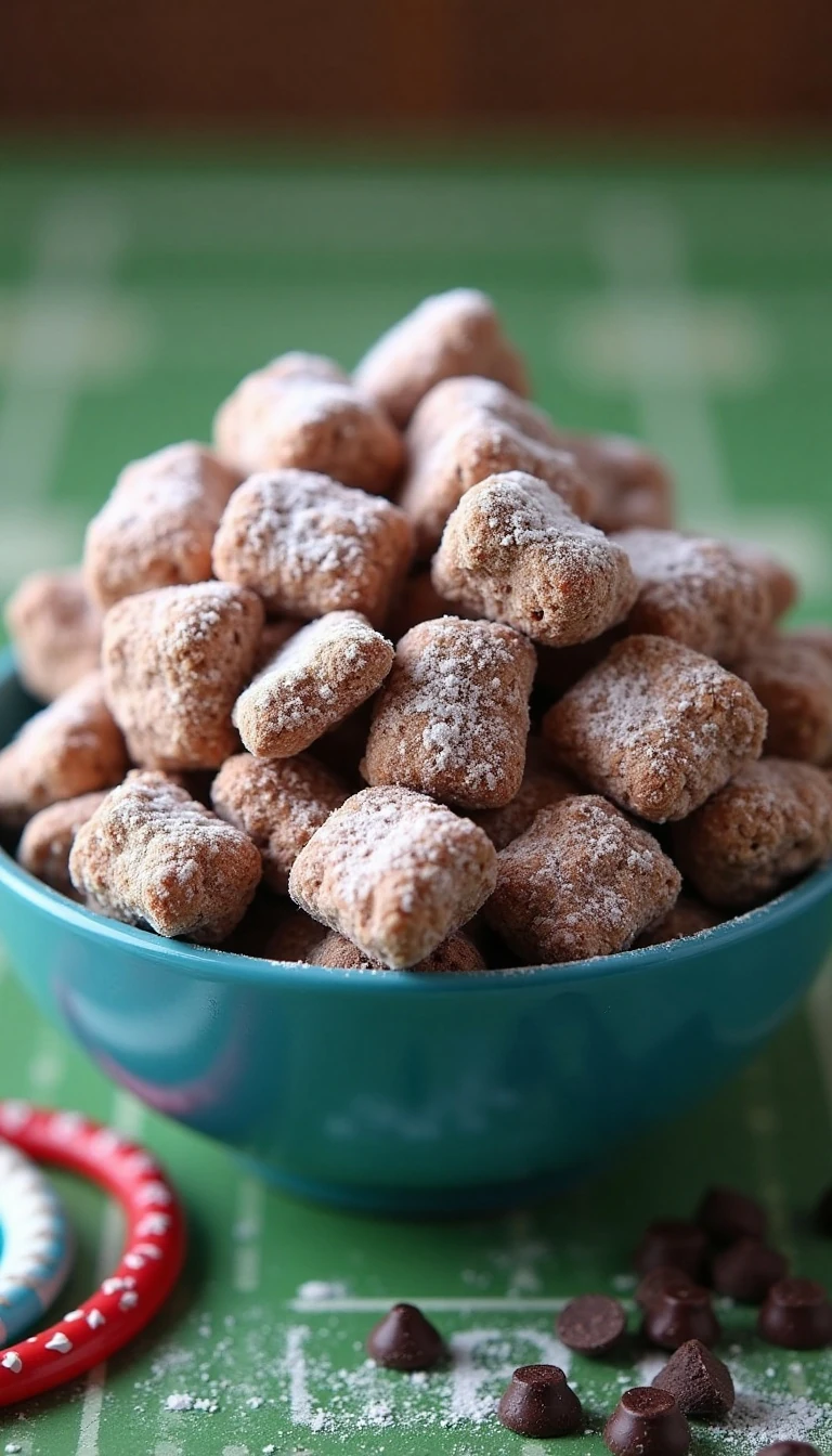 Super Bowl Snacks You Can Make With Cereal: Classic Chocolate Muddy Buddies