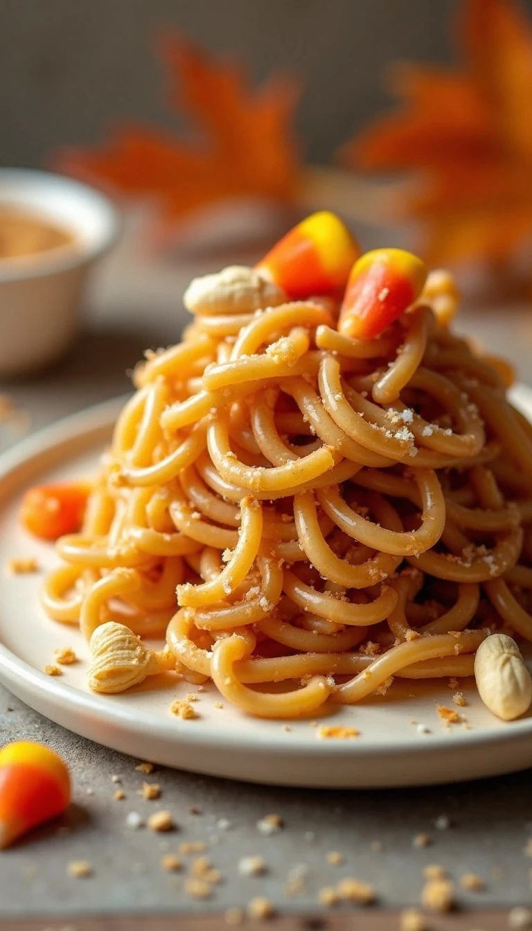 Super Easy Fall Peanut Butter Haystacks Recipe
