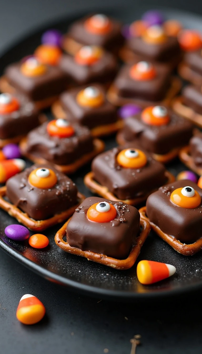 Super-Easy Halloween Pretzel Bites Everyone Will Love
