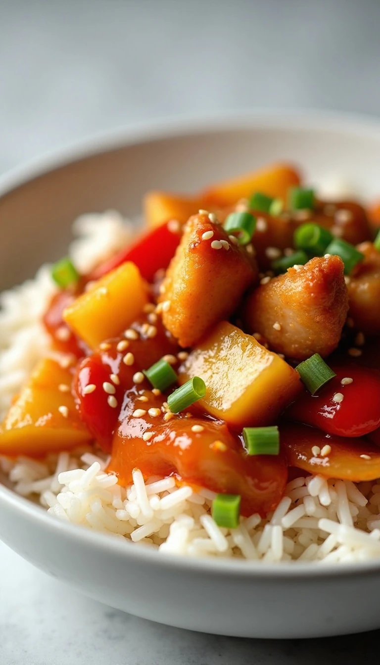 Easy Sweet and Sour Chicken Recipe with Pineapple