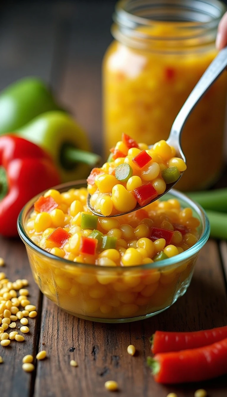 Easy Homemade Sweet Corn Relish Canning Recipe
