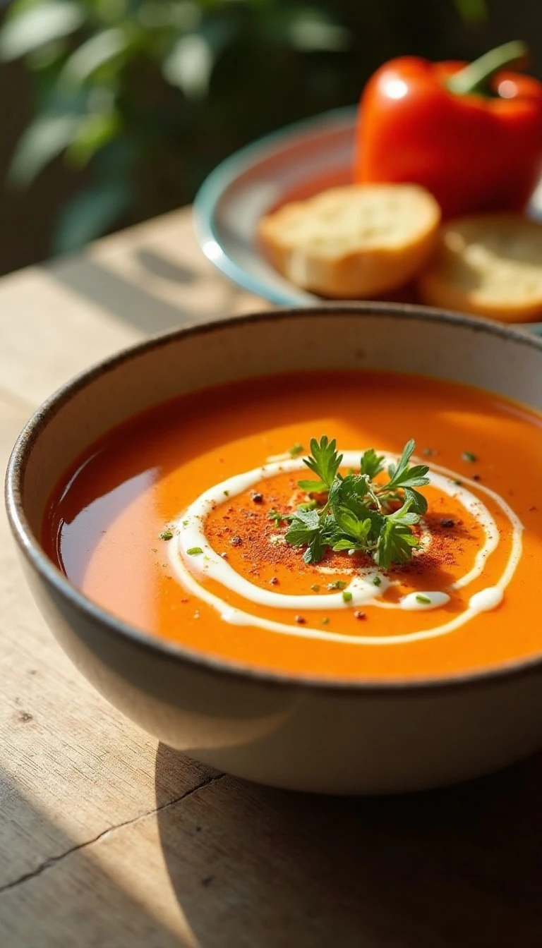 Easy and Creamy Sweet Pepper Soup Recipe