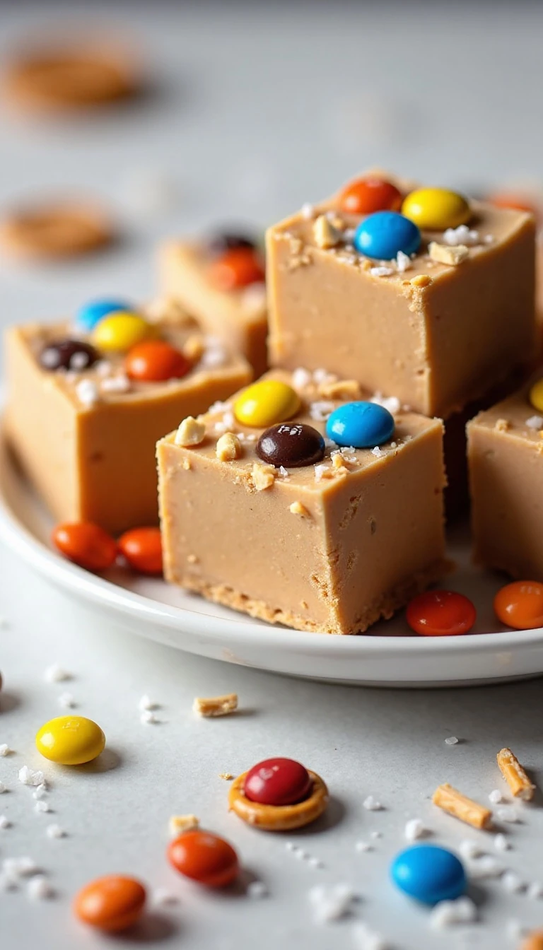 Easy Sweet and Salty M&M Fudge Recipe