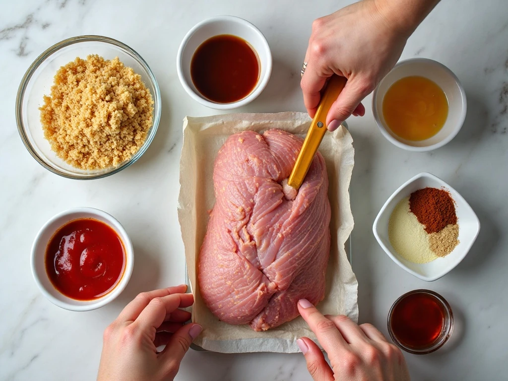 Ingredients for Rotel turkey meatballs and sweet-savory sauce
