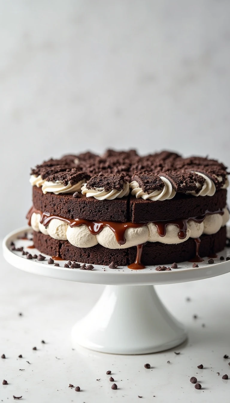 Swiss Roll Cookies and Cream Cake Recipe Everyone Loves