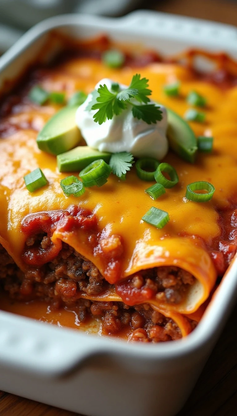 Easy Taco Enchilada Casserole Recipe