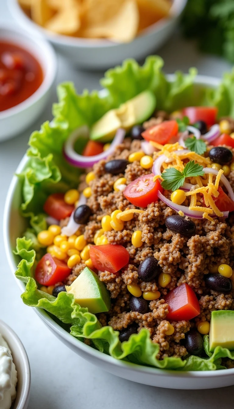 Easy Taco Salad Recipe (Quick & Flavorful)