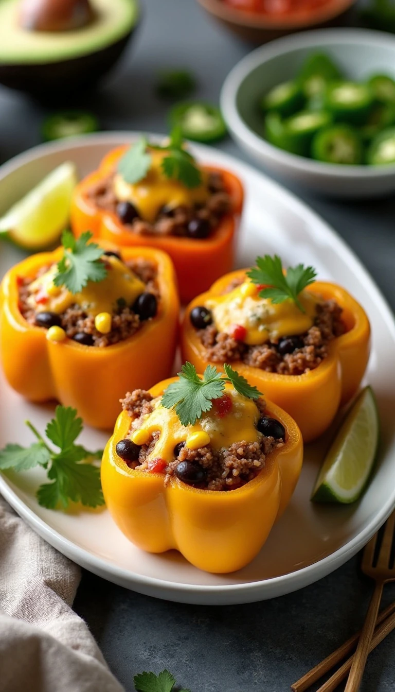 Taco-Stuffed Peppers: A Flavor-Packed Weeknight Dinner