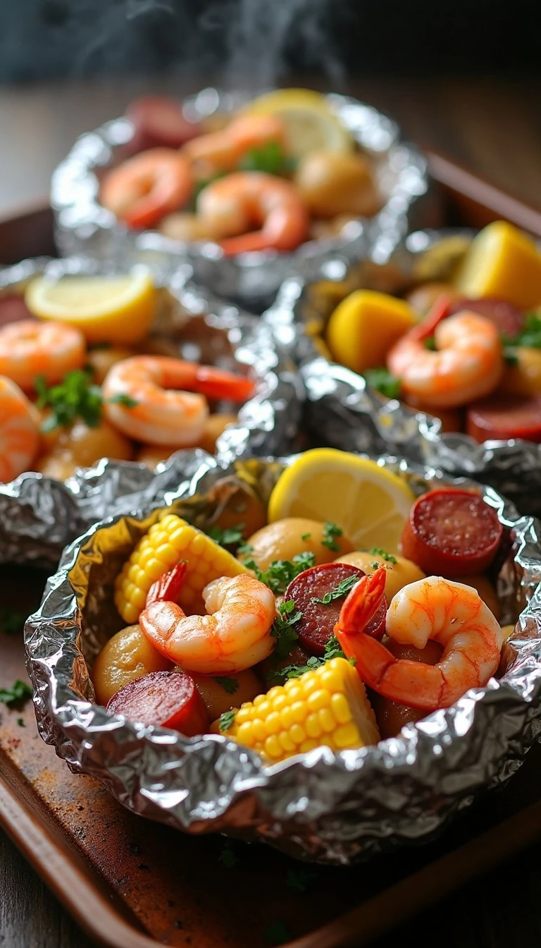 Tasty Shrimp Boil Foil Packs for Easy Dinners