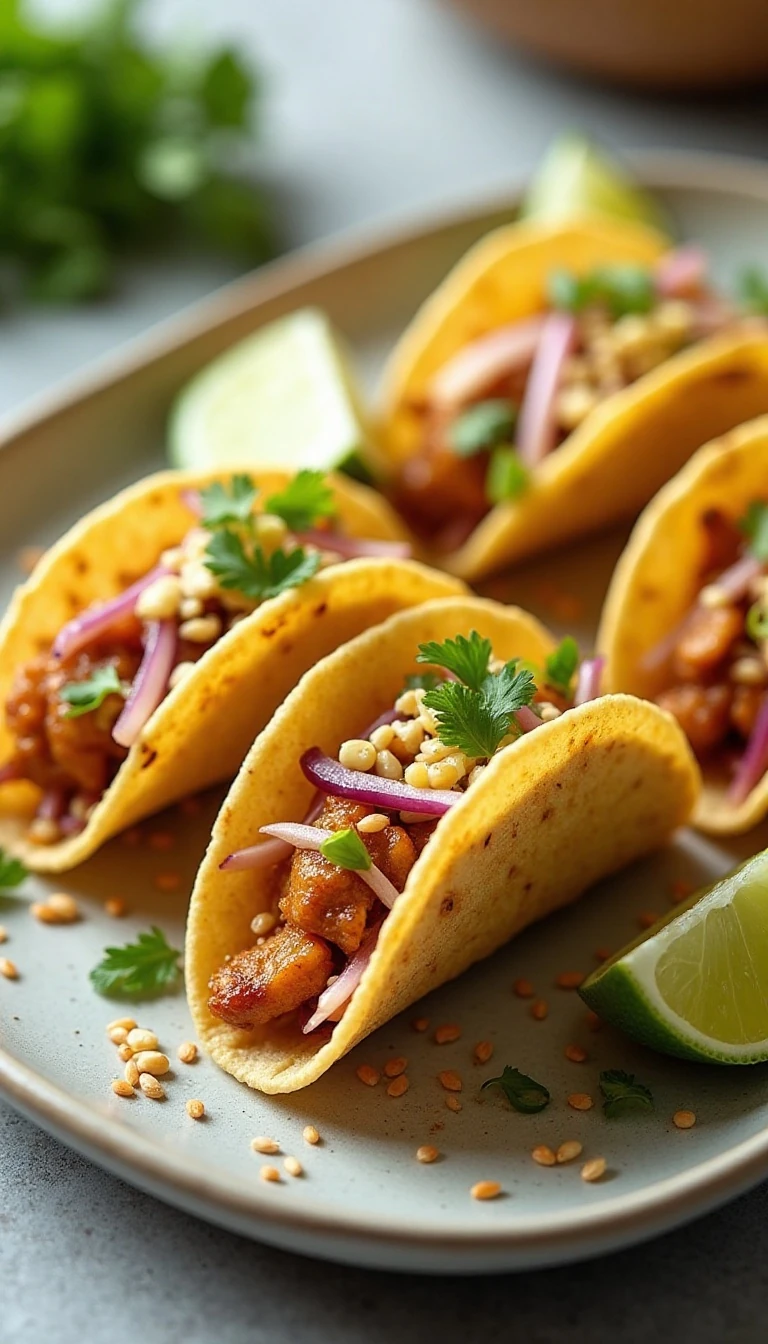 Easy Teriyaki Chicken Tacos Recipe with Pineapple Slaw