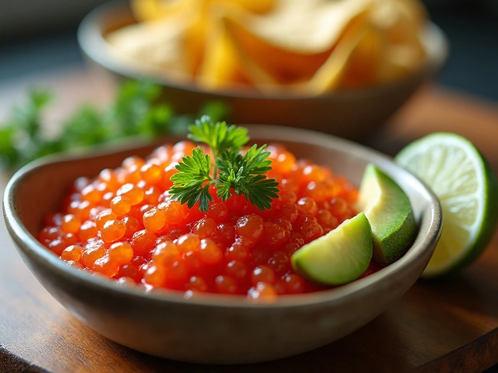 Chilled make-ahead Texas caviar ready to serve