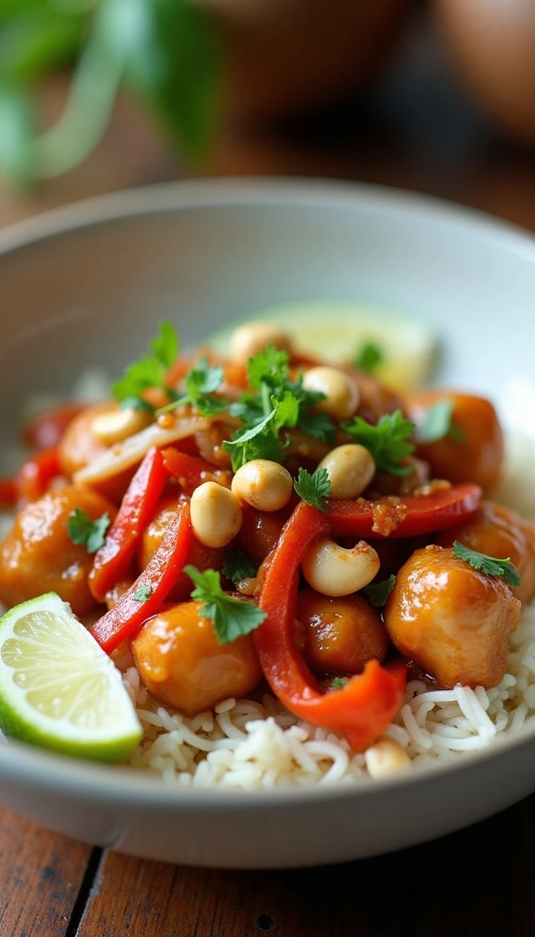 Thai Lemongrass Chicken With Cashews: A Flavorful Twist