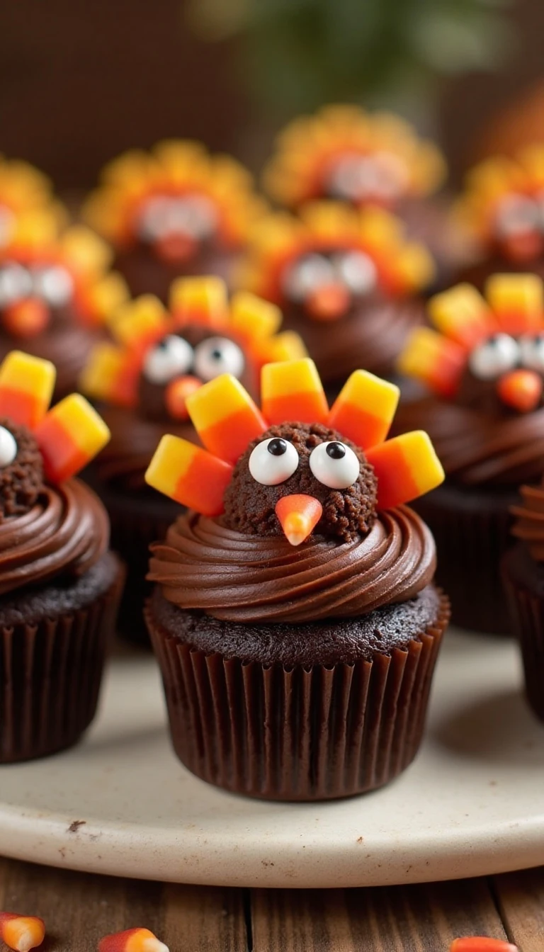 Easy Thanksgiving Turkey Cupcakes Recipe