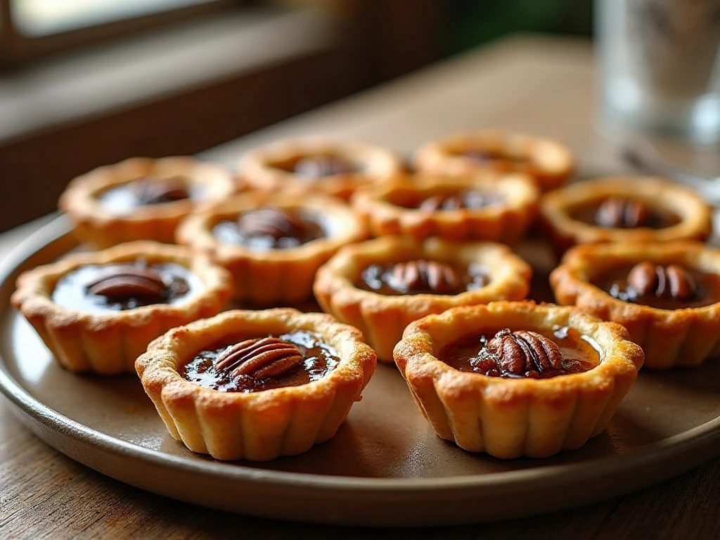 Classic Canadian butter tarts arranged on a serving platter