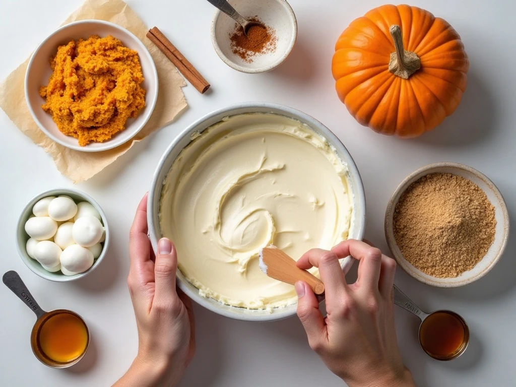 Ingredients for easy pumpkin truffles