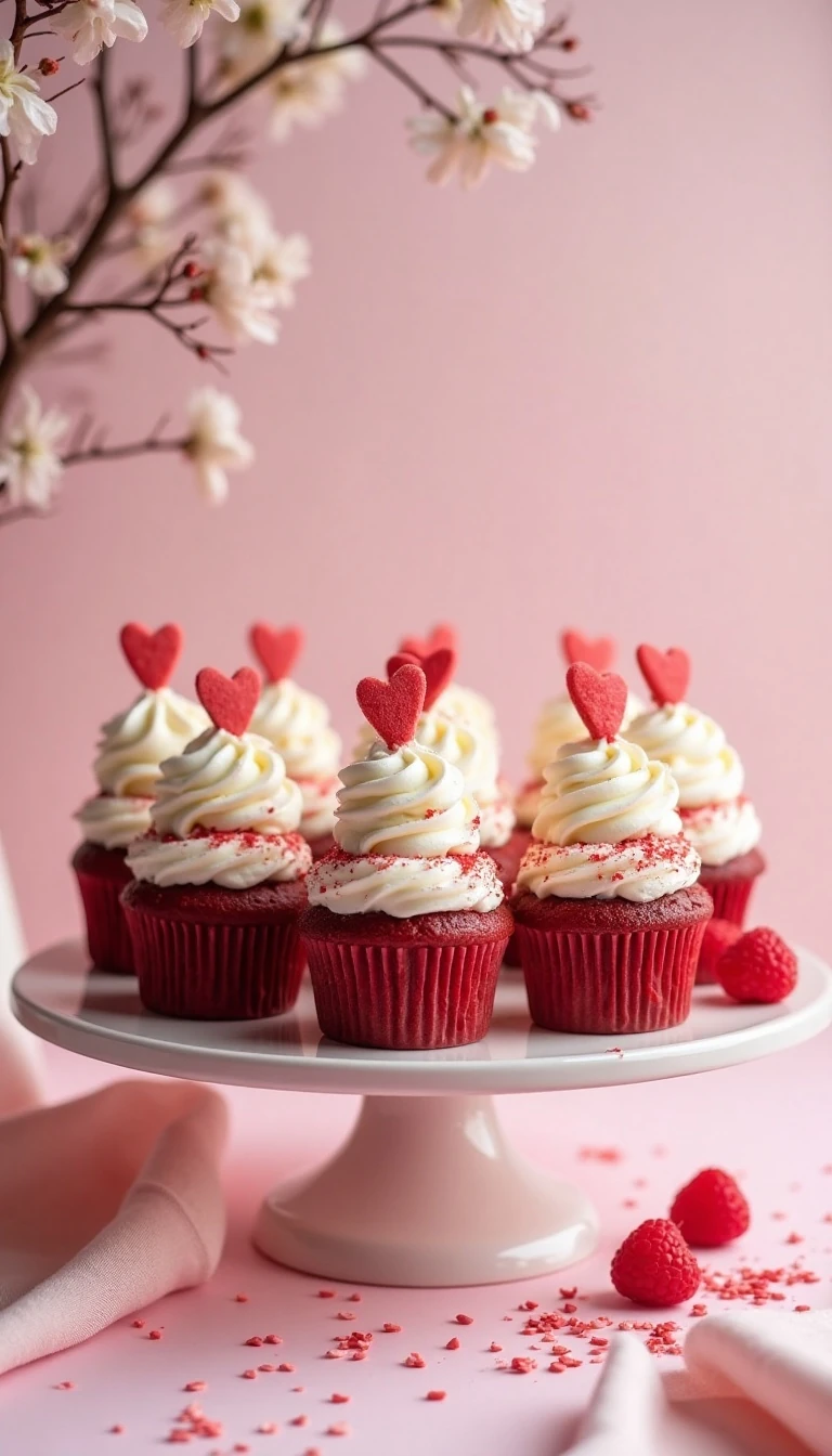 The Best Valentine’s Day Cupcakes to Try Anywhere: Classic Red Velvet Cupcakes