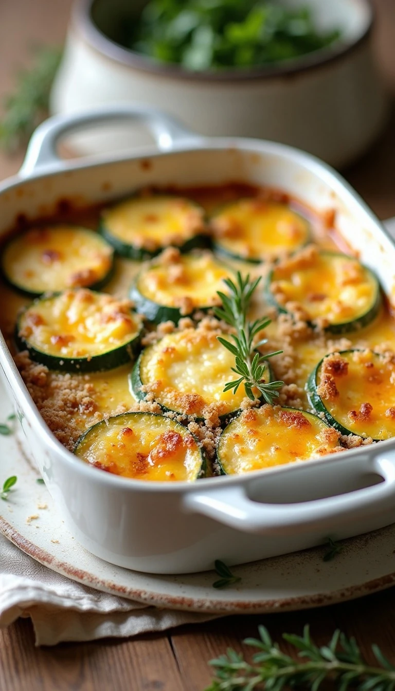 The Cheesiest Zucchini Gratin in the World