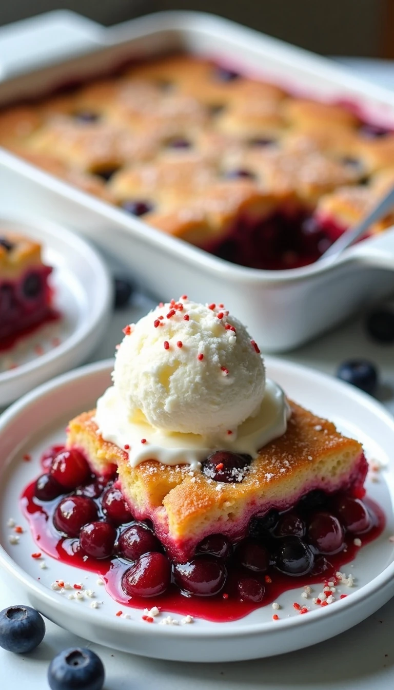 The Easiest Patriotic Dump Cake Recipe