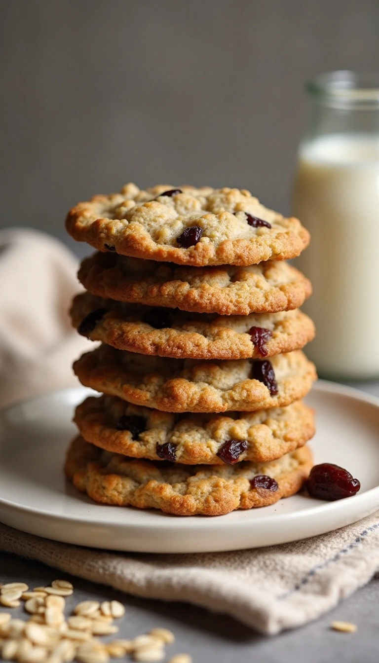 The Most Amazing Chewy and Spicy Oatmeal Raisin Cookies