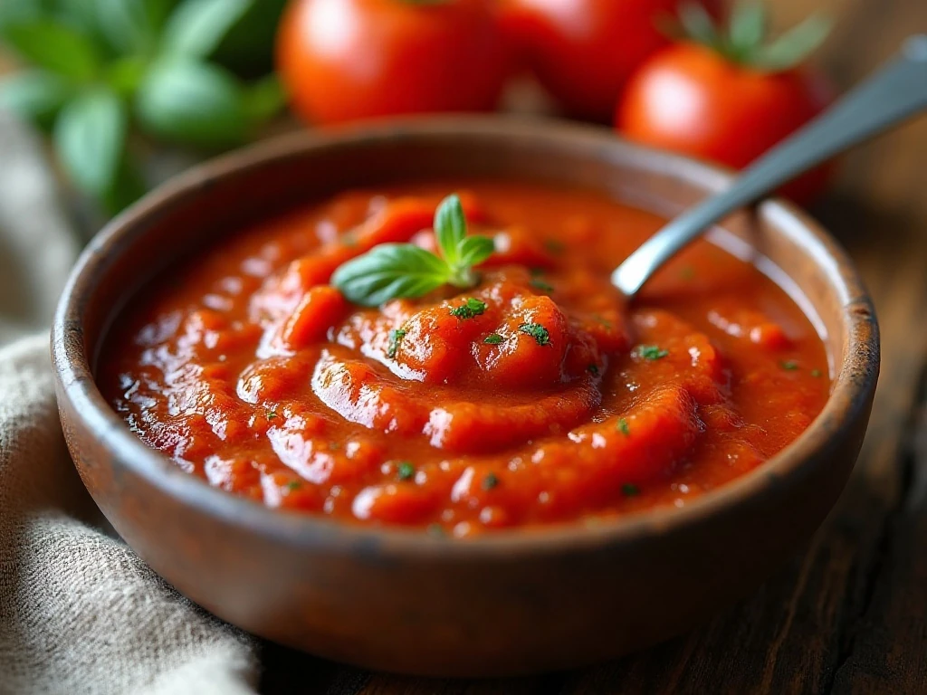 Tomato sauce made with whole frozen tomatoes
