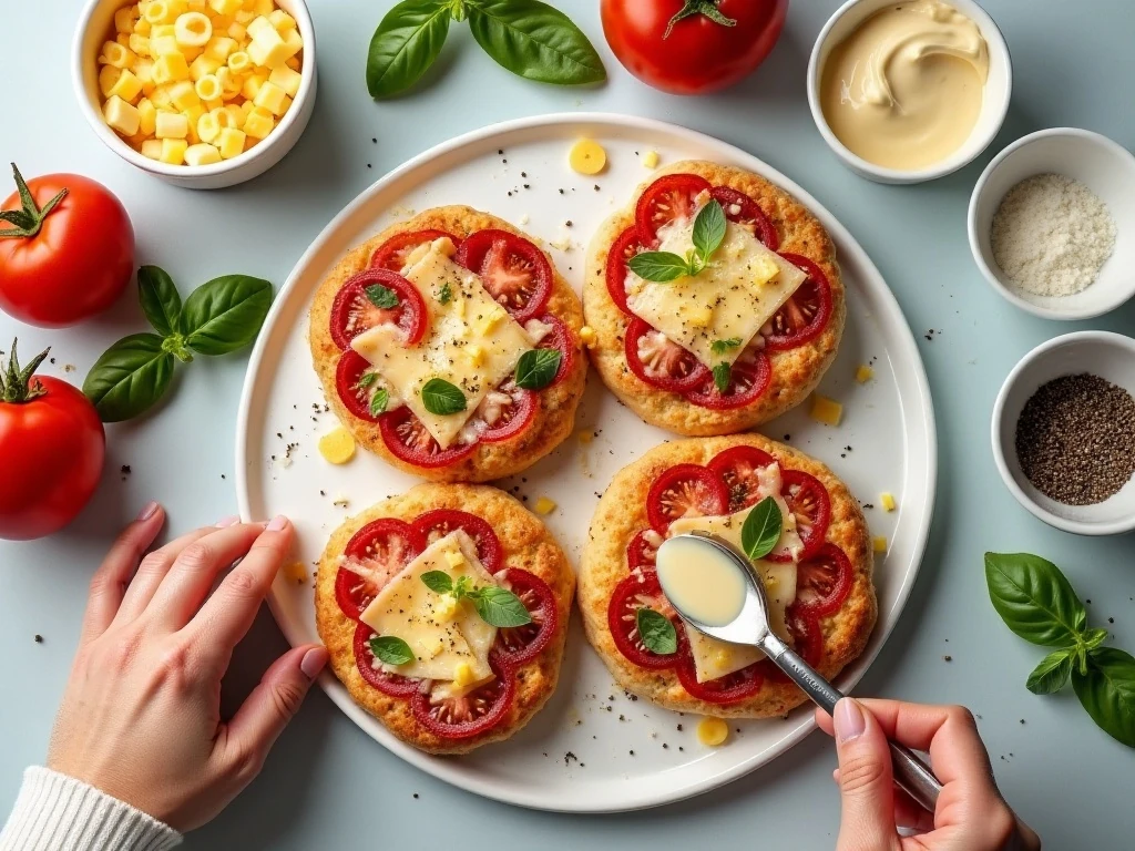 Ingredients for an easy Southern tomato pie