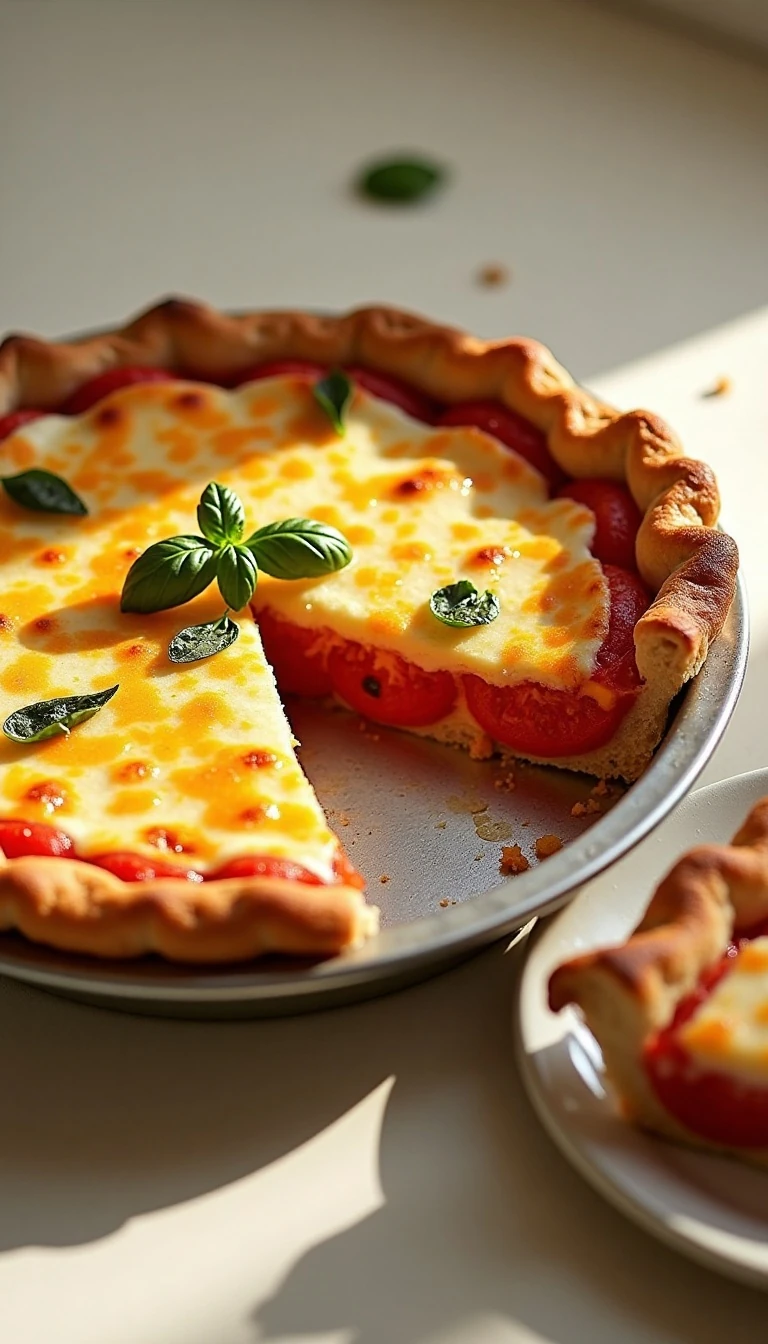 Southern Tomato Pie Recipe with Cheddar, Basil, and a Flaky Crust